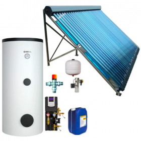 Kit chauffe-eau solaire avec capteurs à tubes sous vide - 200L