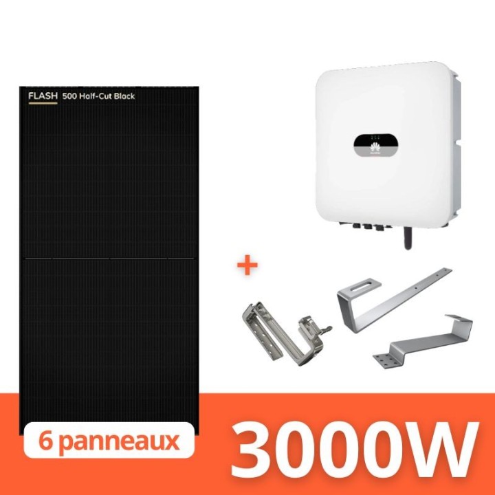 Kit solaire photovoltaïque Dualsun 3 à 9kWc avec batterie Huawei