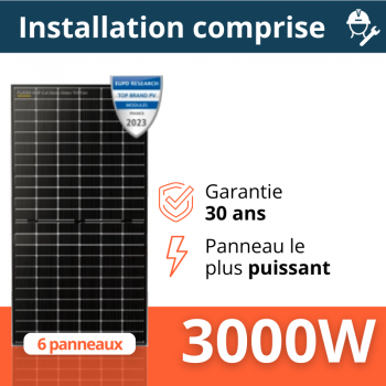 Kit solaire DualSun - Autoconsommation 3000W - Avec installation