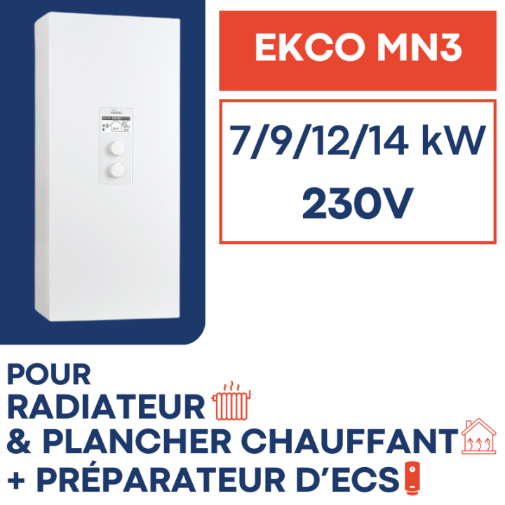 Chaudière électrique 4 à 24 kW réglable Kospel EKCO.MN3