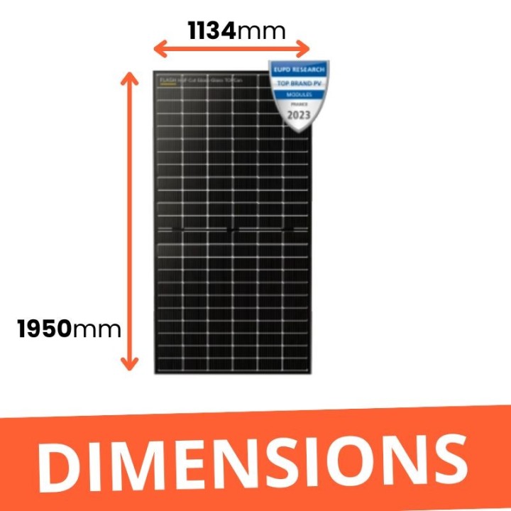 Panneau solaire 500 Wc (FLASH HALF-CUT TOPCON) - Dualsun