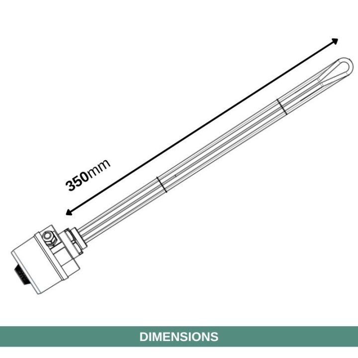 Résistance chauffe-eau - Thermoplongeur - de 4,5 à 6 kW - 400 V