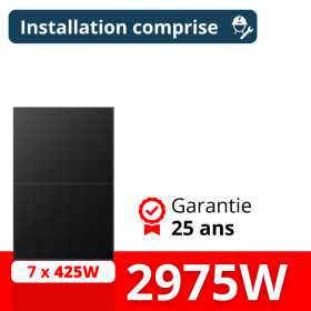 Kit solaire Longi - Autoconsommation 2975W - Avec installation