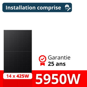 Kit solaire Longi - Autoconsommation 5950W - Avec installation