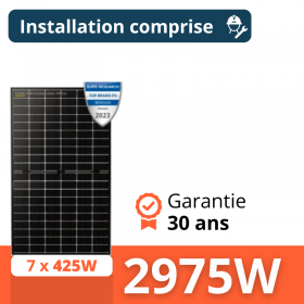 Kit solaire DualSun - Autoconsommation 2975W - Avec installation