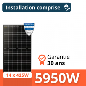 Kit solaire DualSun - Autoconsommation 5950W - Avec installation