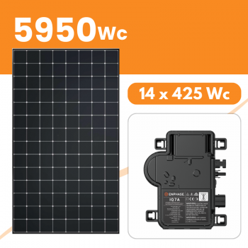 Kit solaire 5950W SunPower pour autoconsommation