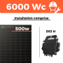 Kit solaire DualSun - Autoconsommation 6000W - Avec installation