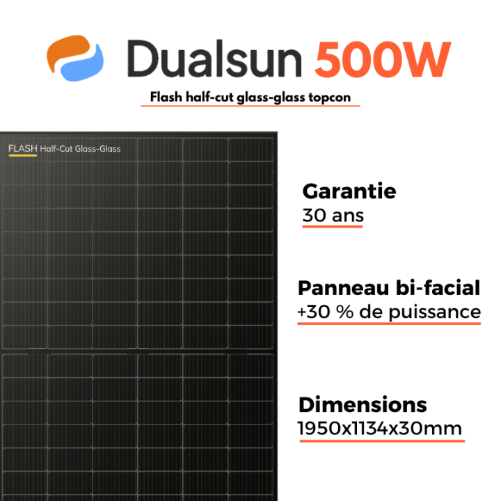Kit solaire DualSun avec installation - Autoconsommation de 9000W