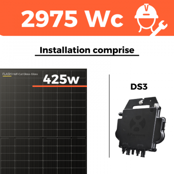 Kit solaire DualSun - Autoconsommation 2975W - Avec installation