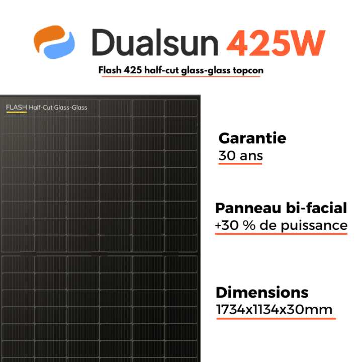 Kit solaire Dualsun avec installation - Autoconsommation de 2975W