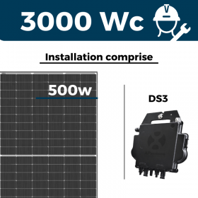 Kit solaire DMEGC - Autoconsommation 3000W - Avec installation