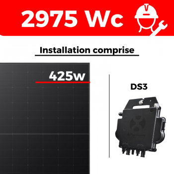 Kit solaire Longi - Autoconsommation 2975W - Avec installation