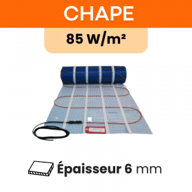 Plancher chauffant électrique sur chape - 85 W/m²