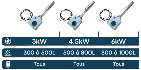 Thermoplongeur de voyage - résistance électrique 0,3kW 300W 230V W001 -  Proachats