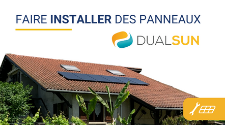Installation de panneaux photovoltaïques Dualsun